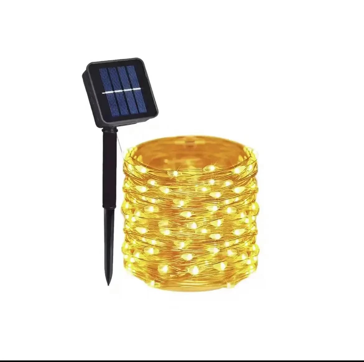Guirlande féerique solaire en fil de cuivre