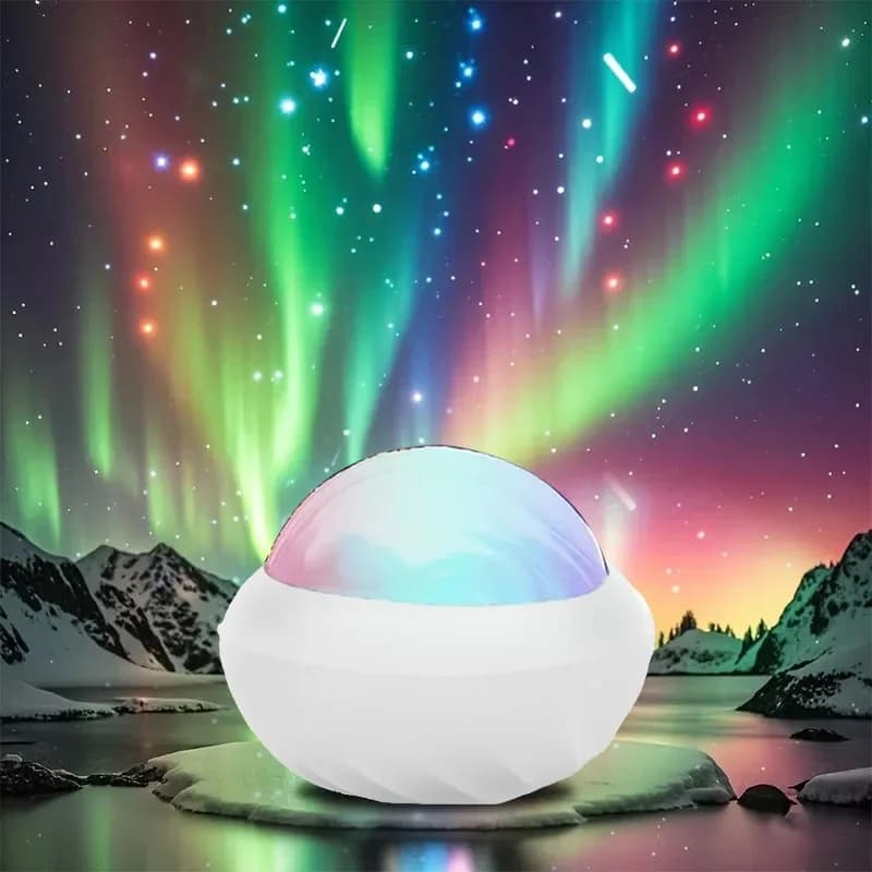Veilleuse projecteur aurore multicolore USB