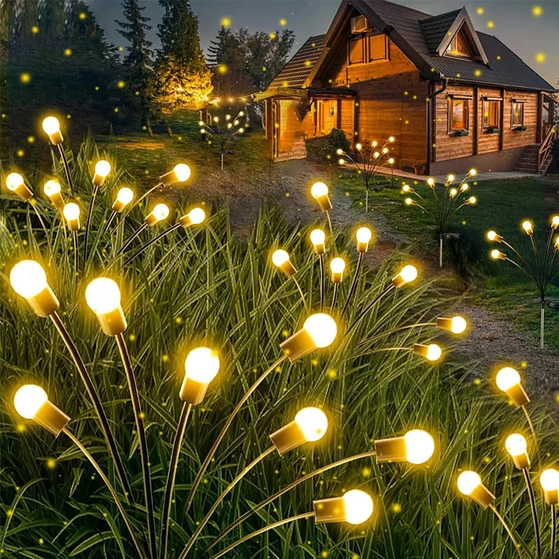 Guirlande lumineuse solaire lucioles, étanche