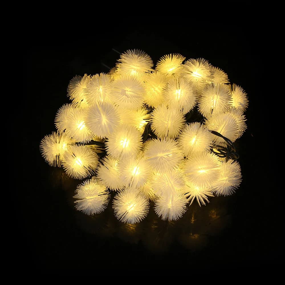 Lumière de jardin solaire étanche boule pelucheuse pissenlit