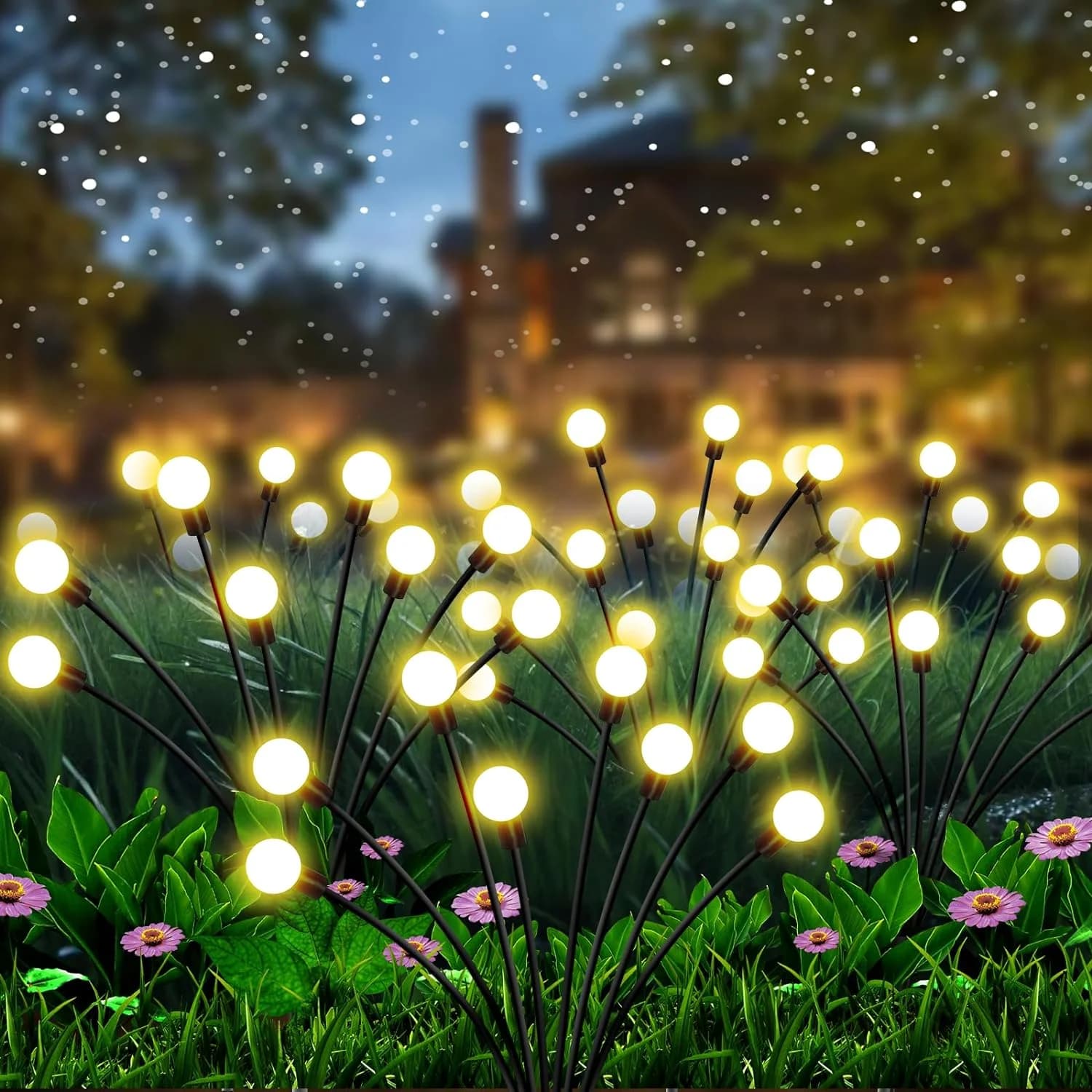 Piquets solaires lucioles LED oscillants