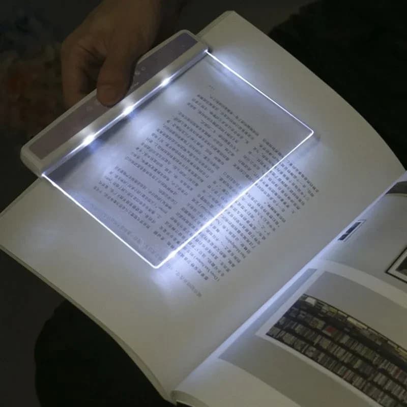 Lampe de livre LED portable sur piles avec protection oculaire