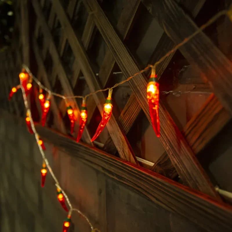 Guirlande LED Piments Rouges USB ou Piles