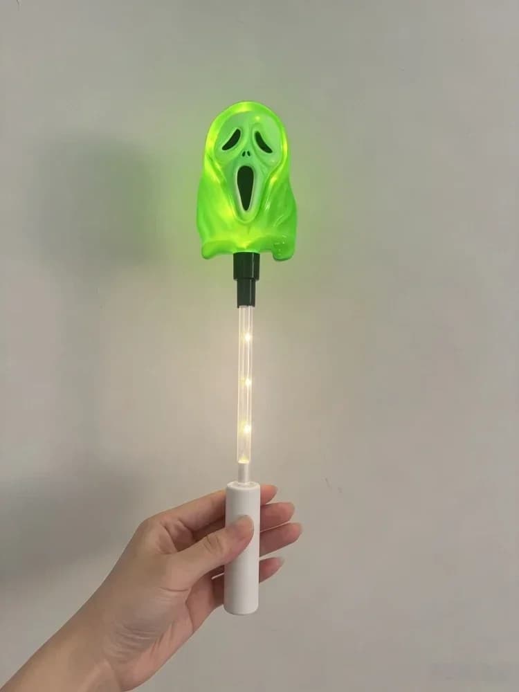 Baguette Lumineuse Halloween Fantôme Topper Multicolore LED